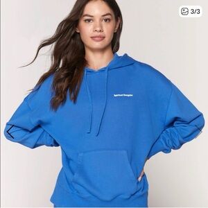 Spiritual Gangster Women's Vibrant Blue Hoodie